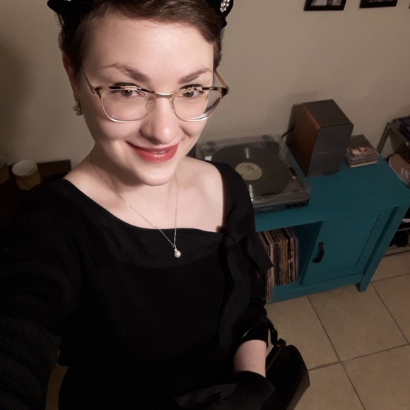 Cable & Gauge Boatneck Bow Sweater, 50's Retro, - Picture 6 of 8